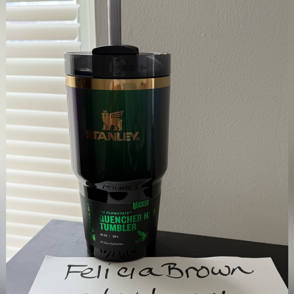 Wicked Elphaba 20 oz Stanley. **Sold Out** Brand New With Tags.